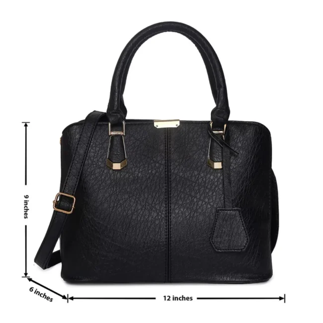 Women's Leather Handbag (Black)