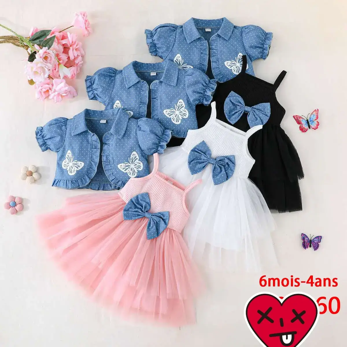 Ensemble Robe et Chemise (veste) pour enfants