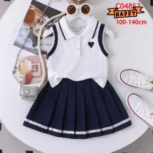 Ensemble jupe et singlet pour fille