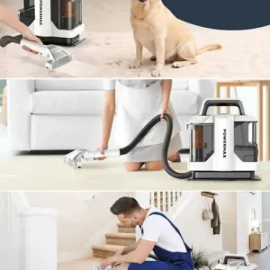 Powermax Cleaner Nettoyeur de tapis, canapé, lit et sol