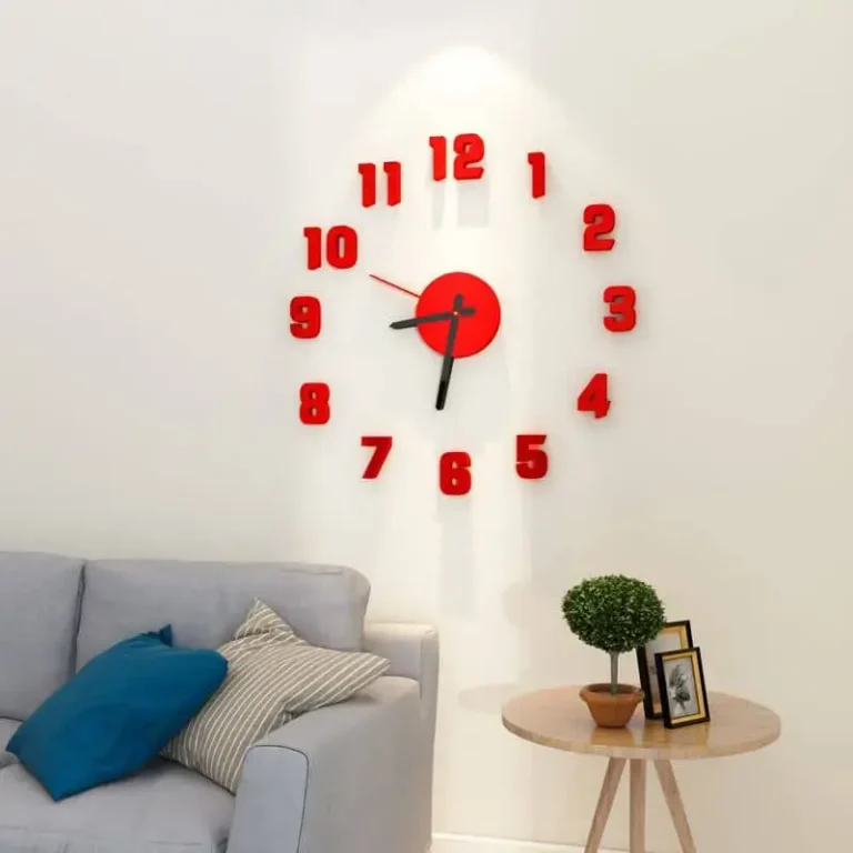 Horloge murale 3D autocollante