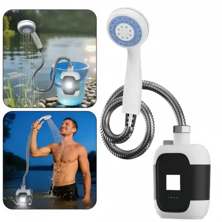 Pompe de douche portable et rechargeable