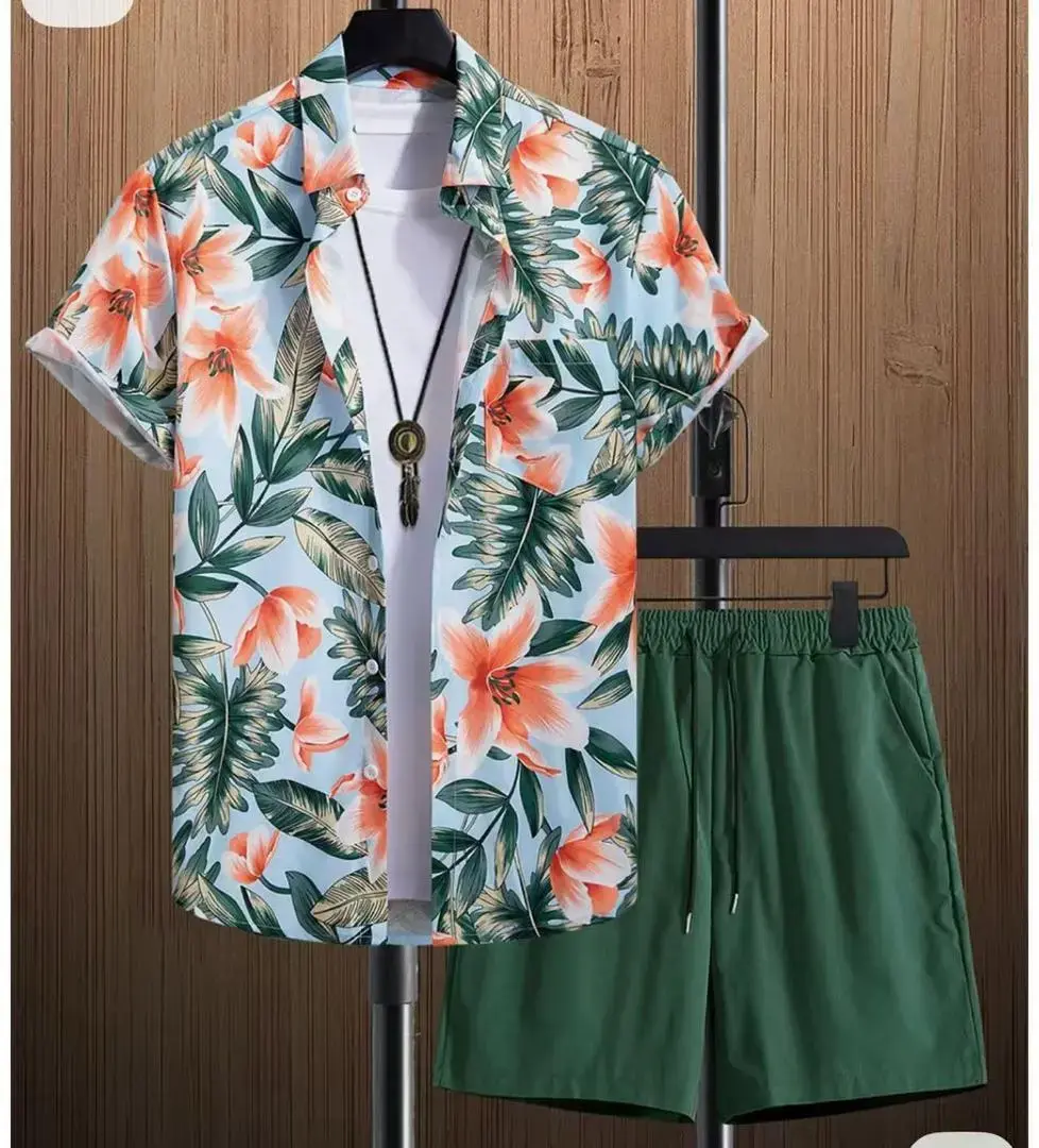 Ensemble Chemise et Culotte Hawaïennes
