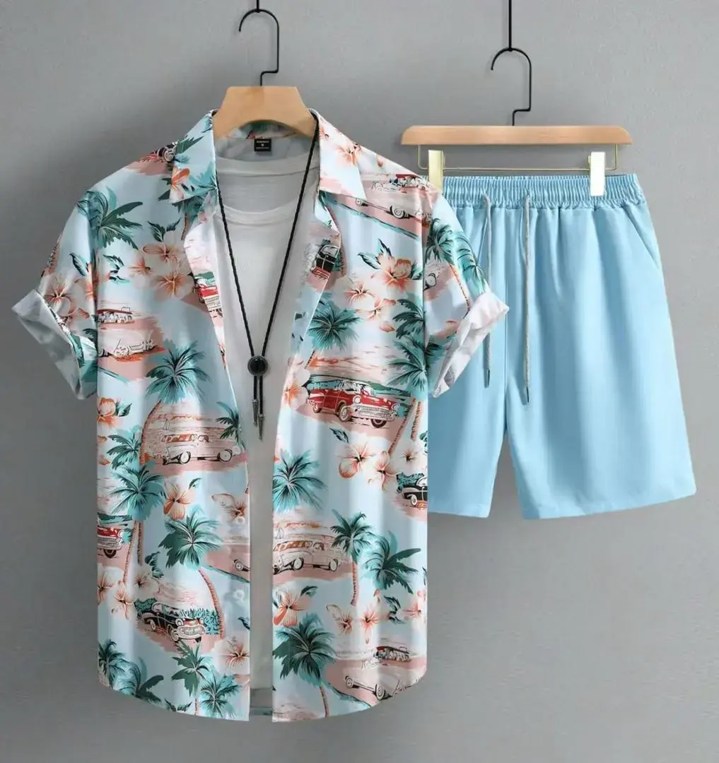 Ensemble Chemise et Culotte Hawaïennes