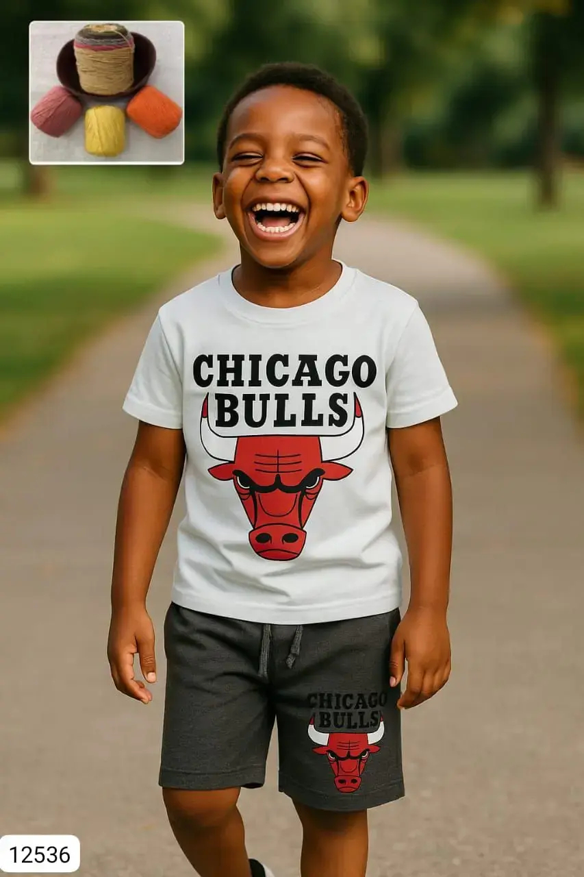 Ensemble t-shirt et short des Chicago Bulls pour Enfants