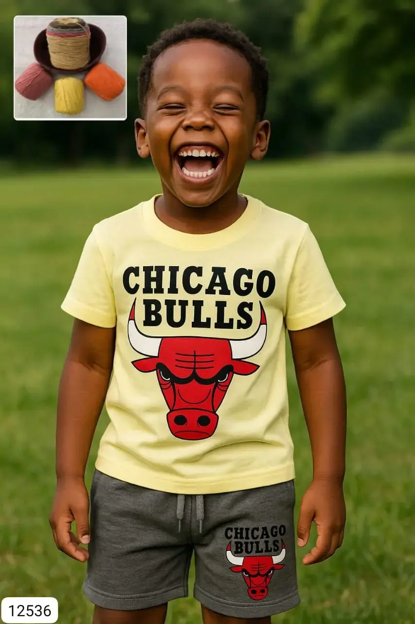 Ensemble t-shirt et short des Chicago Bulls pour Enfants