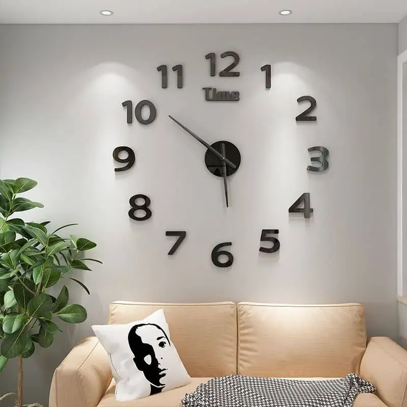 Horloge murale 3D de style moderne – Image 2