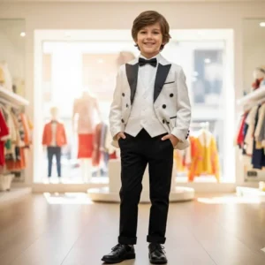 Costume smoking trois pièces pour enfants