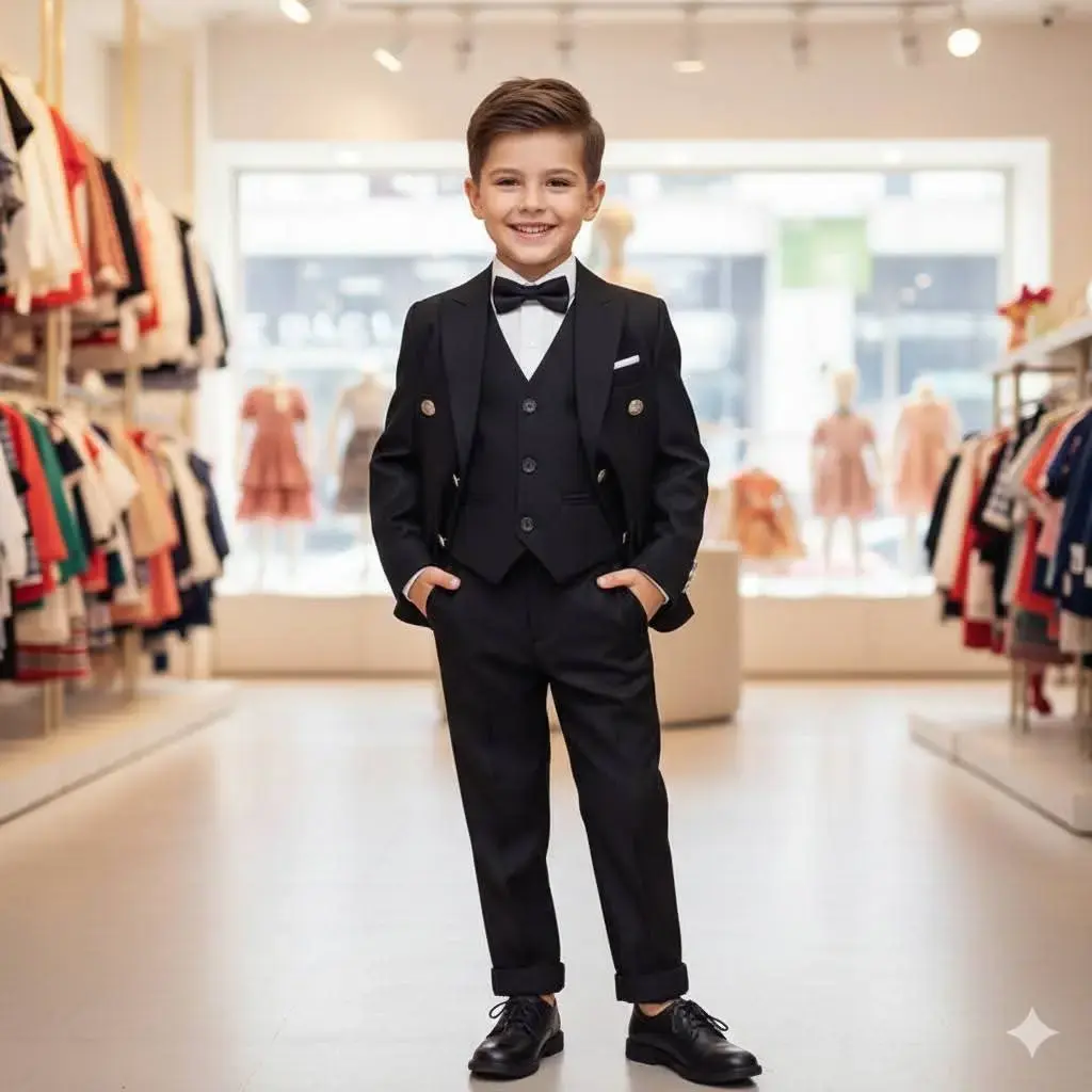 Costumes formels noirs pour garçons