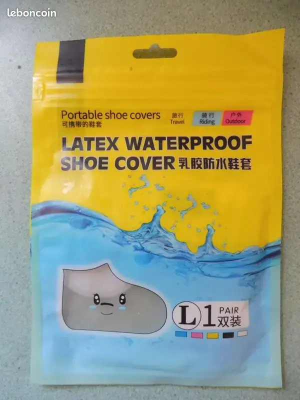 Protège-chaussures imperméables en latex