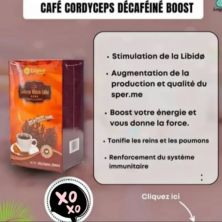 Café décaféiné Longrich au cordyceps