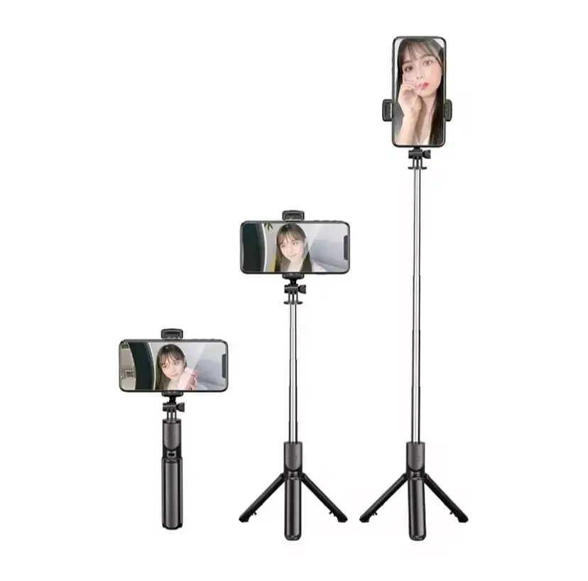 Trépied/perche à selfie télescopique 3 en 1