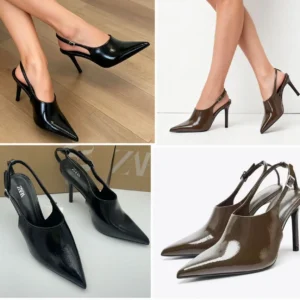 Escarpins slingback à bout pointu