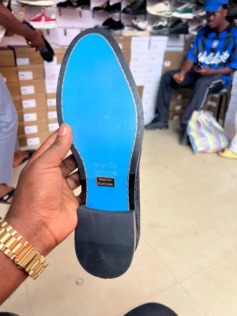 Mocassin en velours noir
