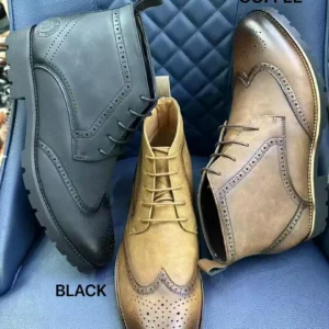 Bottines de style derby